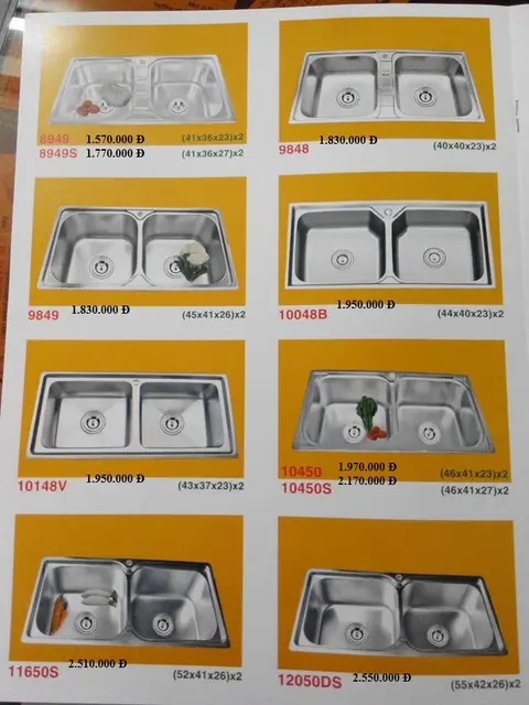 Chậu rửa chén inox giá rẻ